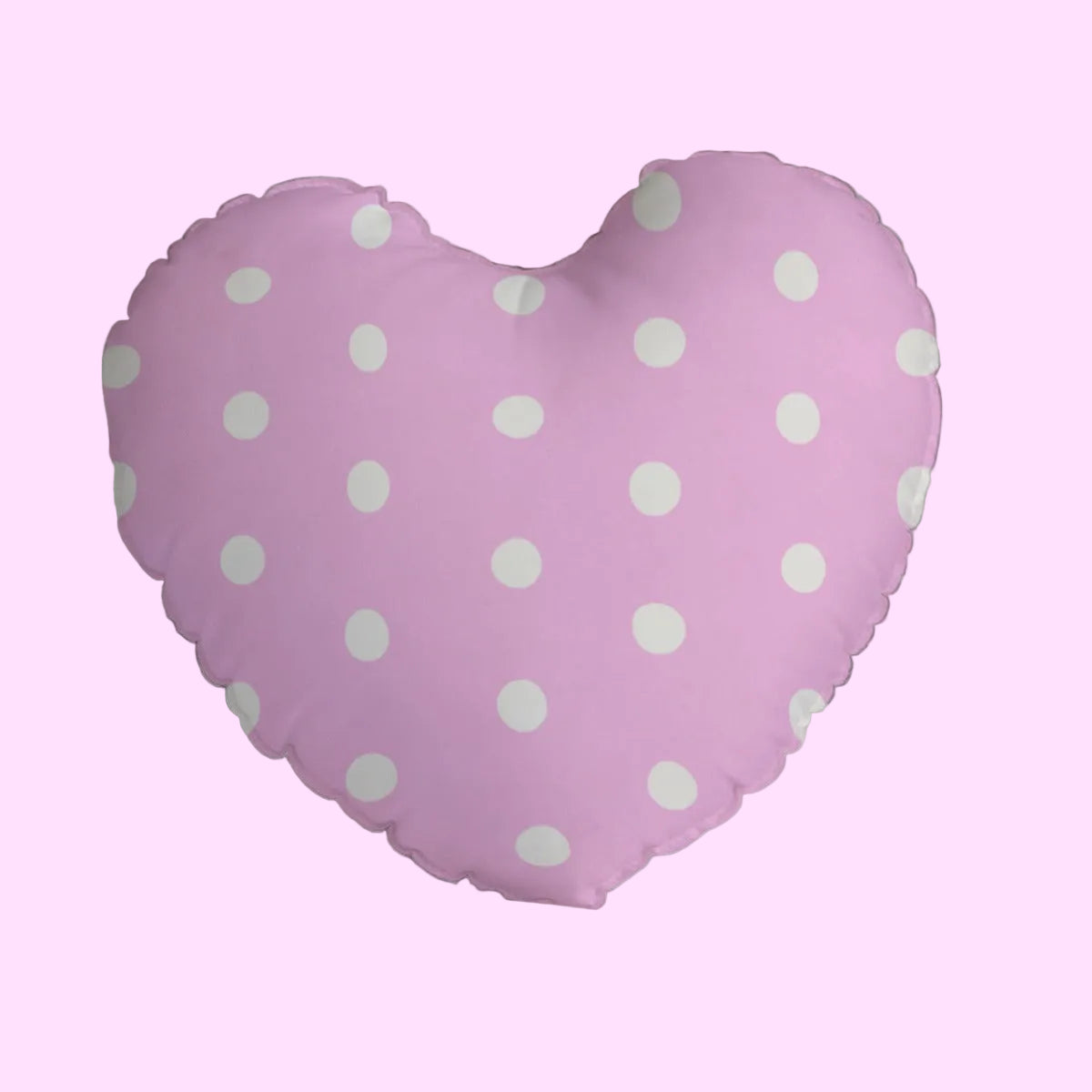 Sweet Love Hearts Heart Shaped Throw Pillow (Double Sided) (White x Pink)