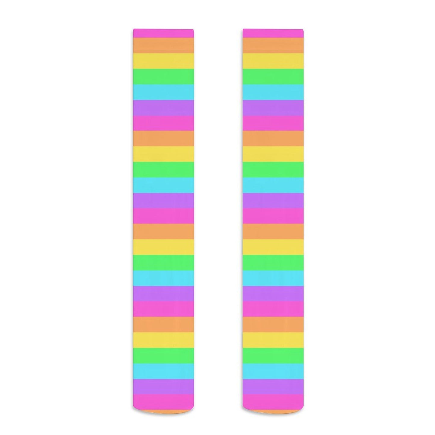 Rainbow Wonderland Over Knee Stocking Socks (Stripes)