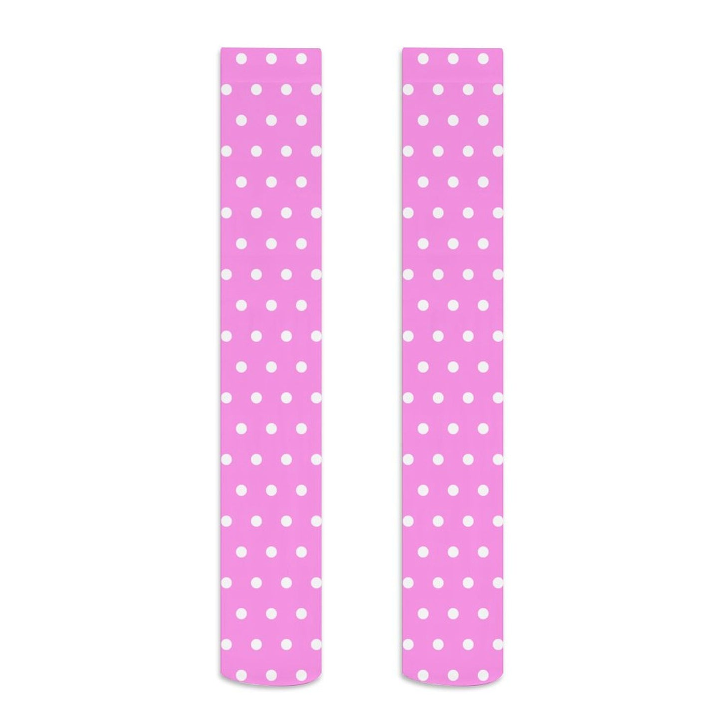 Cute Polka Dots Over Knee Stocking Socks (Hot Pink)