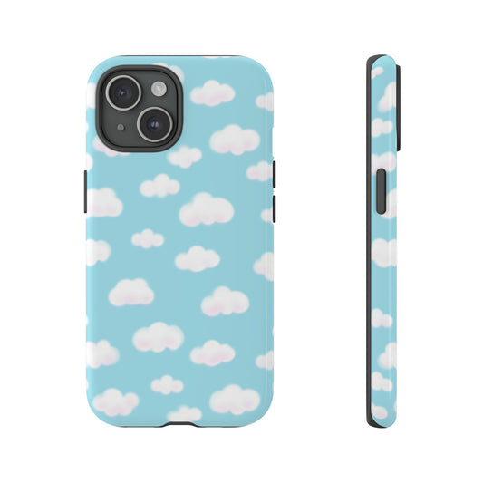 Dreamy Clouds Tough Phone Case (Sky Blue)