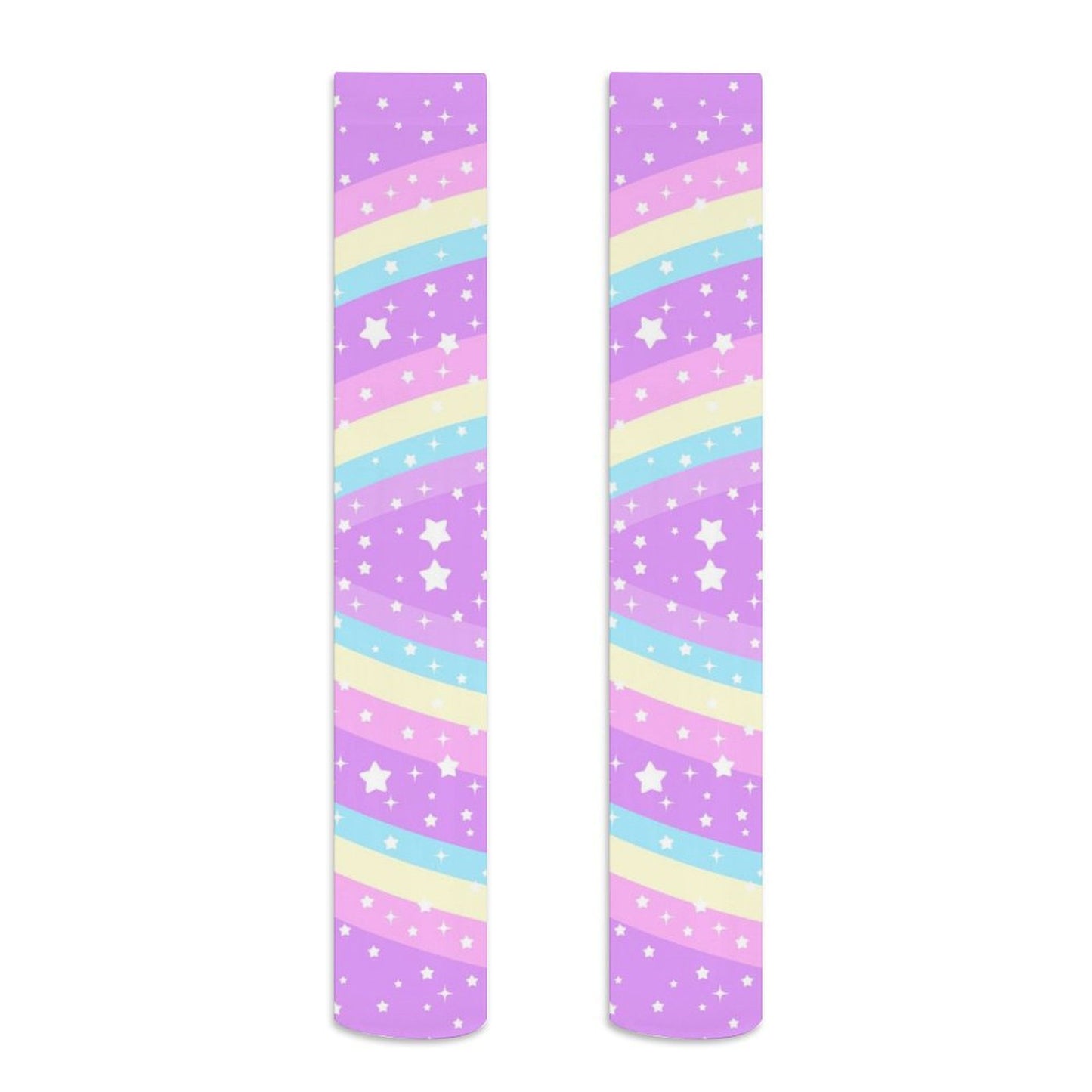 Rainbow Stardust Unicorn Over Knee Stocking Socks