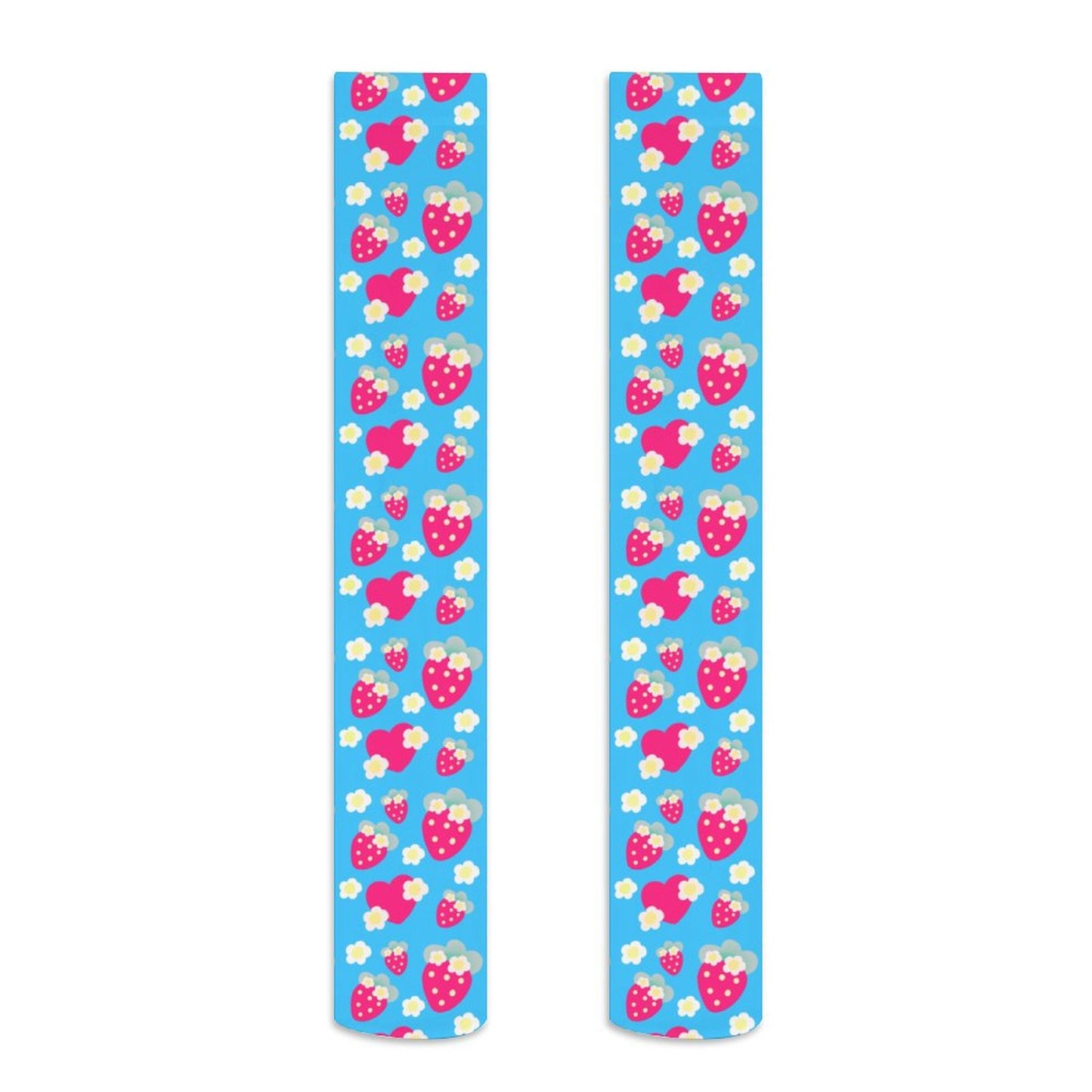 Strawberry Cutie Over Knee Stocking Socks (Soda Pop Fruity Berry Blue)