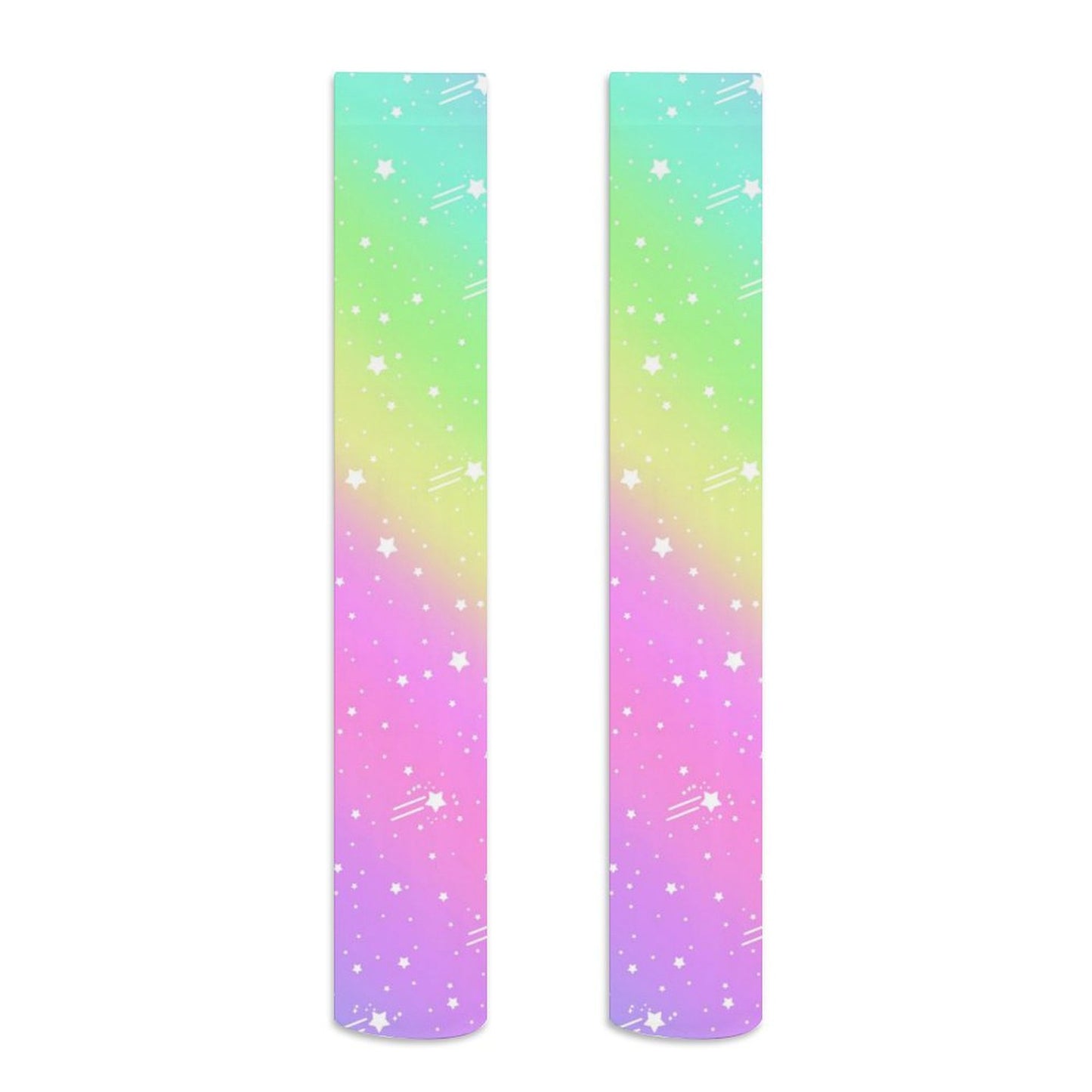 Wishful Rainbow Over Knee Stocking Socks