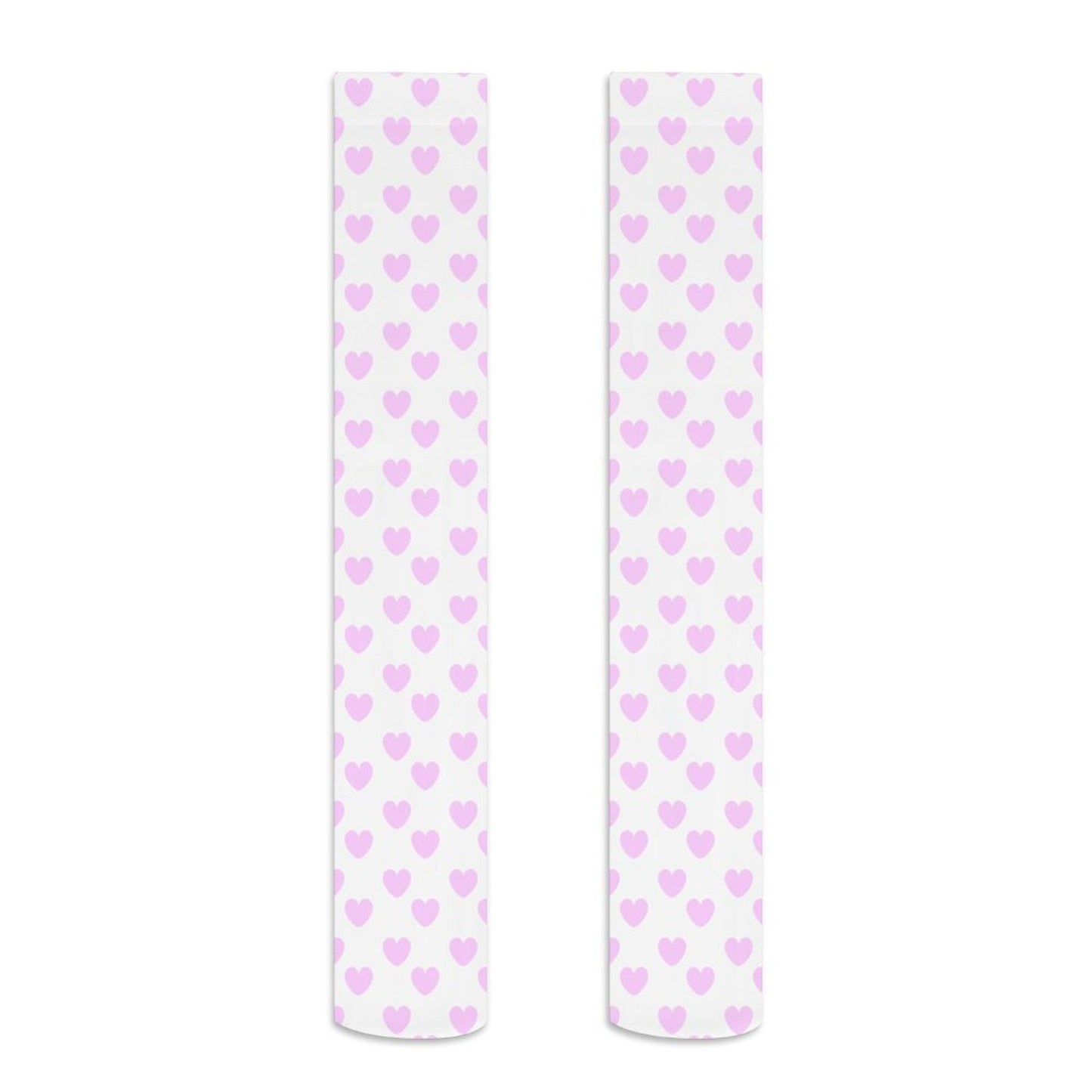 Lovely Hearts Over Knee Stocking Socks (Pink)