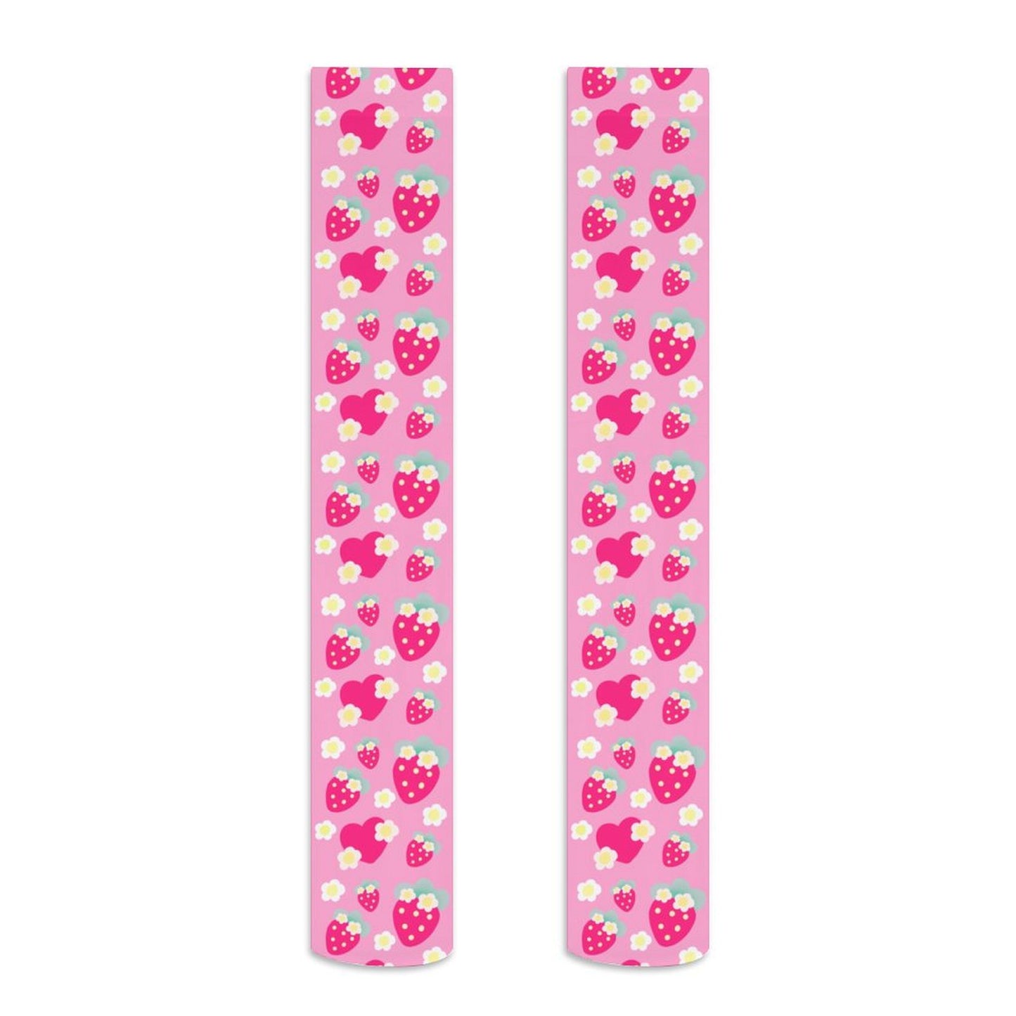 Strawberry Cutie Over Knee Stocking Socks (Soda Pop Fruity Berry Pink)