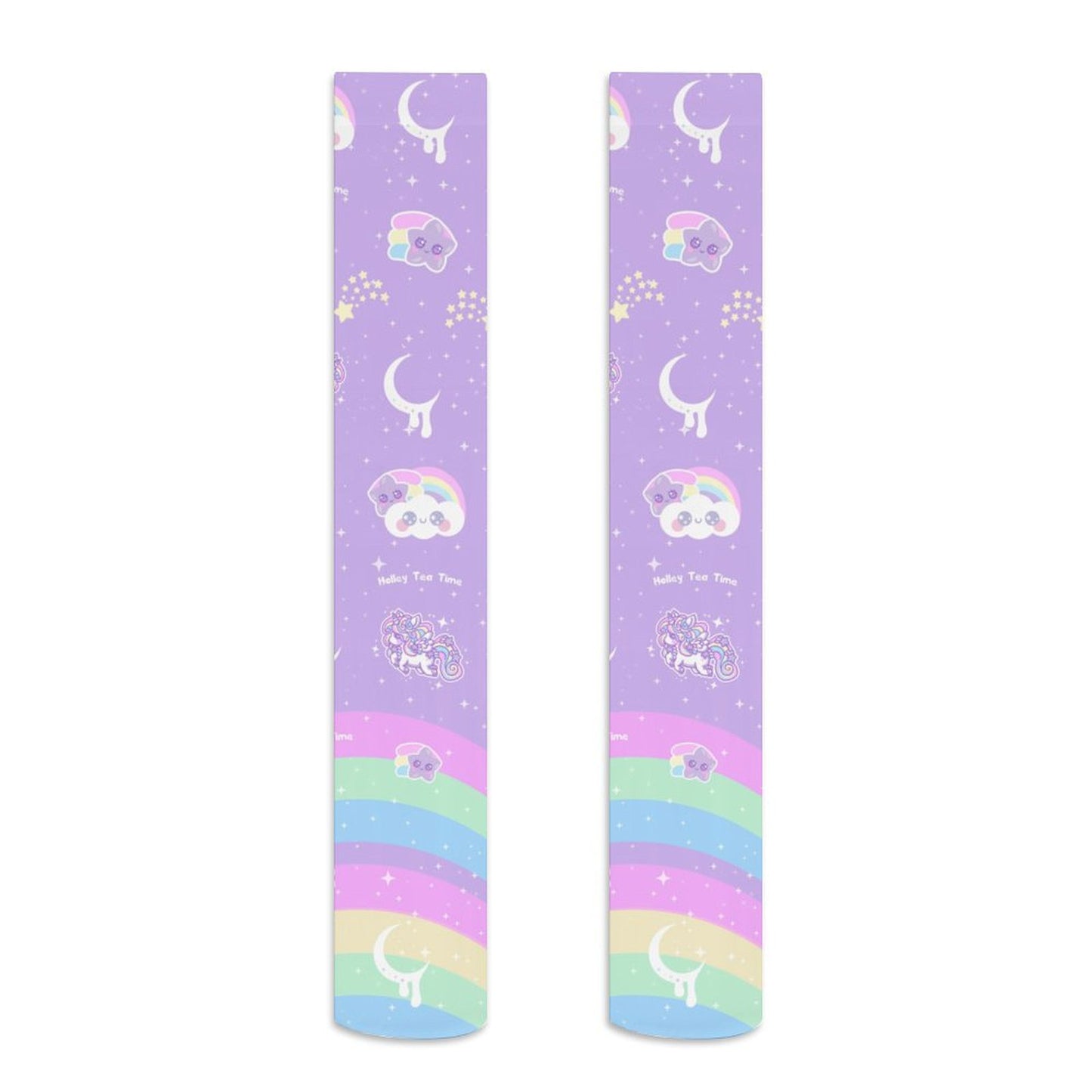 Rainbow Stardust Unicorn Over Knee Stocking Socks