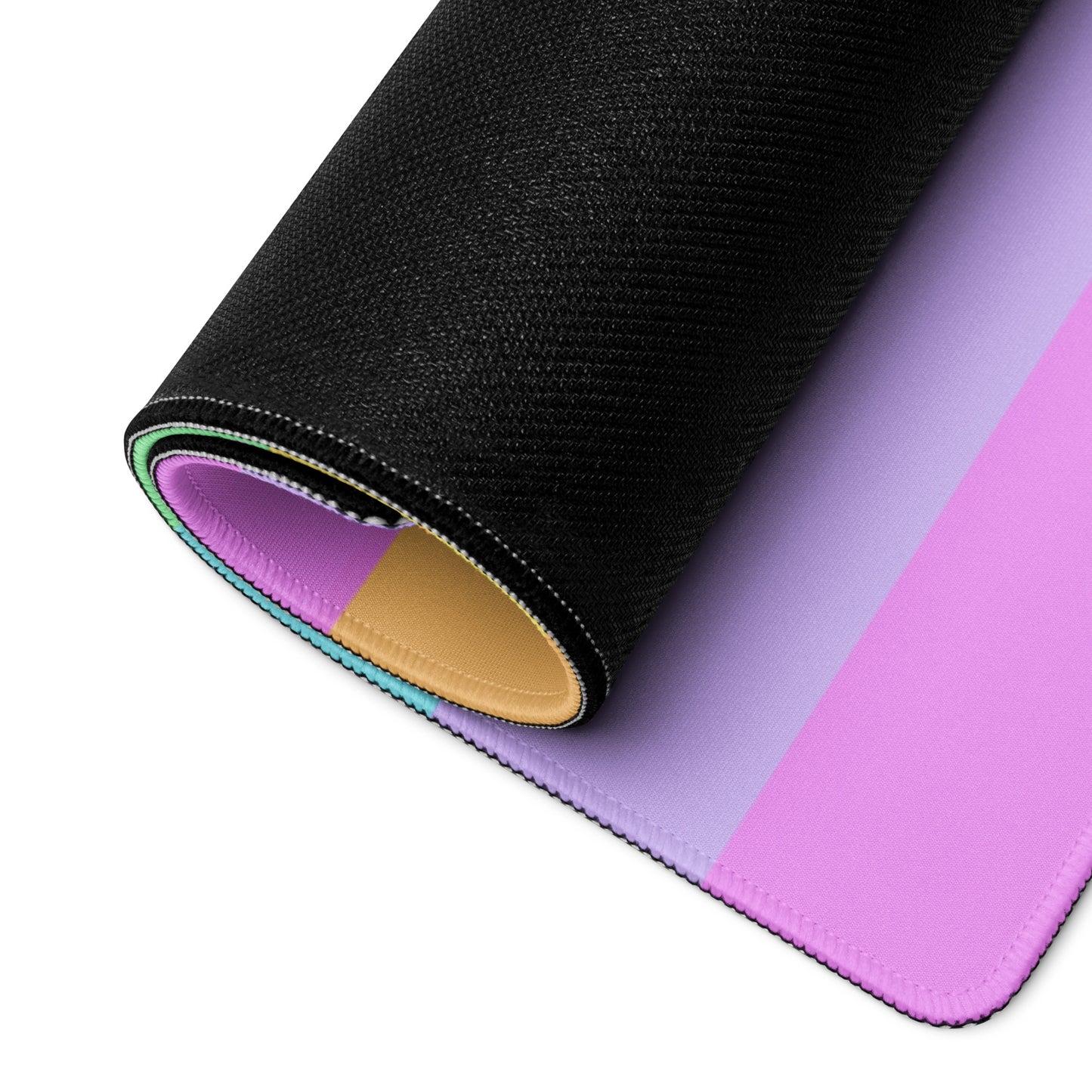 Fruity Rainbow Desk Mat Gaming Mouse Pad (Color Block)