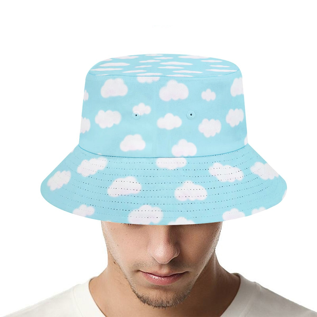 Dreamy Clouds Bucket Hat (Sky Blue)