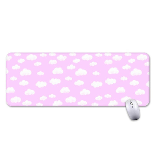 Dreamy Clouds Gaming Mouse Pad / Desk Mat (Taffy Pink)