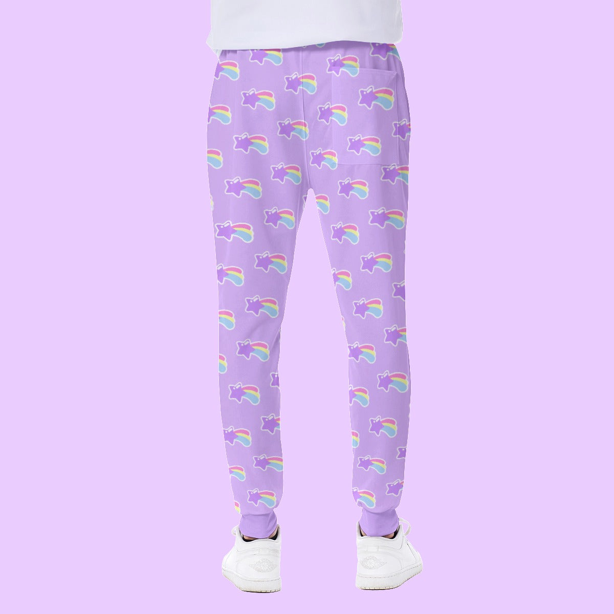 Magical Shooting Star Men's Sweatpants - Purple