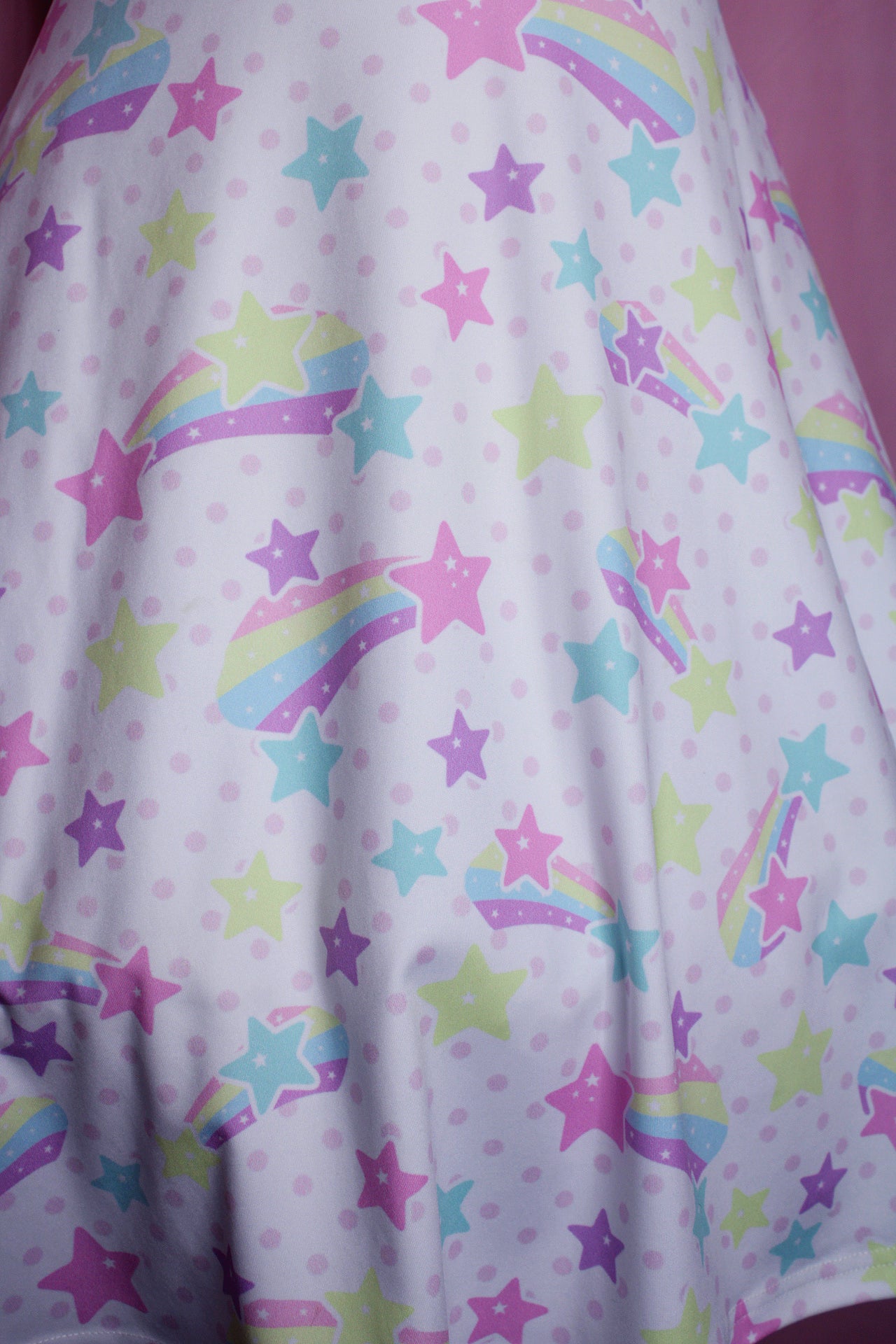 Starry Party White Skater Dress