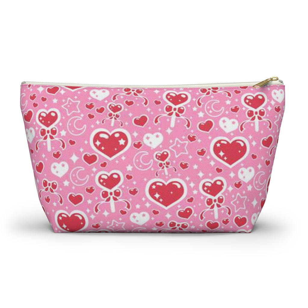 Sweet Feelings Pink Accessory Pouch w T-bottom