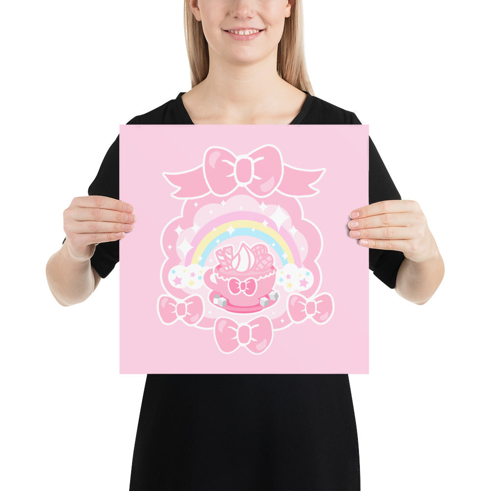 Teatime Fantasy (14" x 14") Matte Paper Poster
