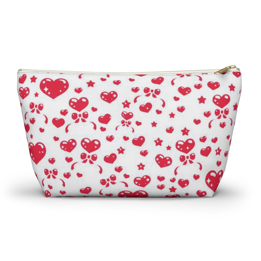 Sweet Feelings White Accessory Pouch w T-bottom