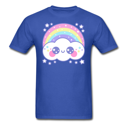 Happy Rainbow Cloud Unisex Classic T-Shirt - royal blue