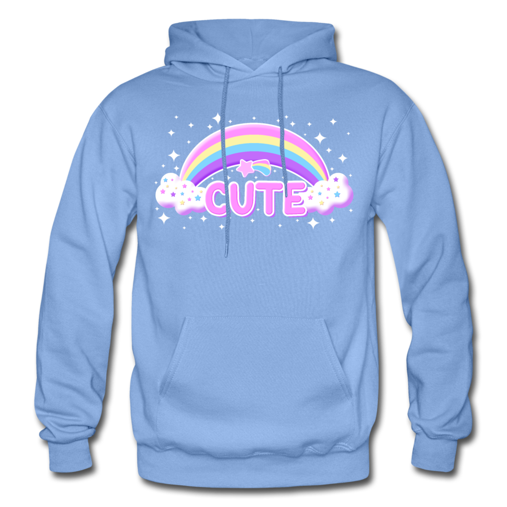 Rainbow Cute Magic Heavy Blend Unisex Adult Hoodie - carolina blue