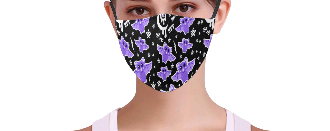 Spooky bats Face Mask (Adult & Youth Sizes)