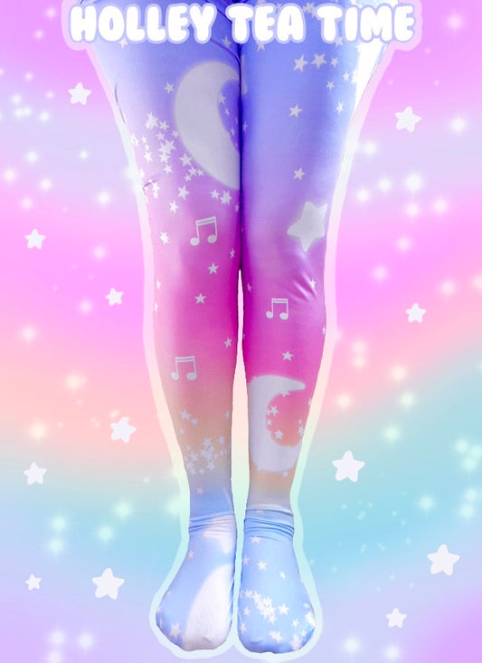 Magical Fairy Time Tights - Rainbow Sunset [Made To Order]