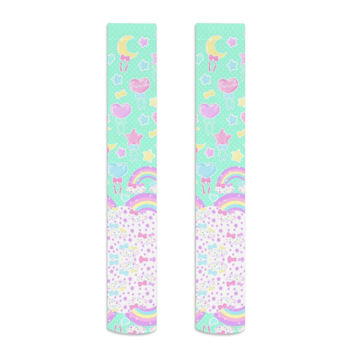 Pastel Party Over Knee Stocking Socks (Mint)
