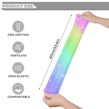 Wishful Rainbow Over Knee Stocking Socks