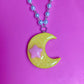 Magical Moon Necklace (Pink Star)