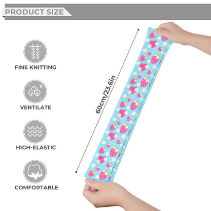 Strawberry Cutie Over Knee Stocking Socks (Fruity Berry Blue)