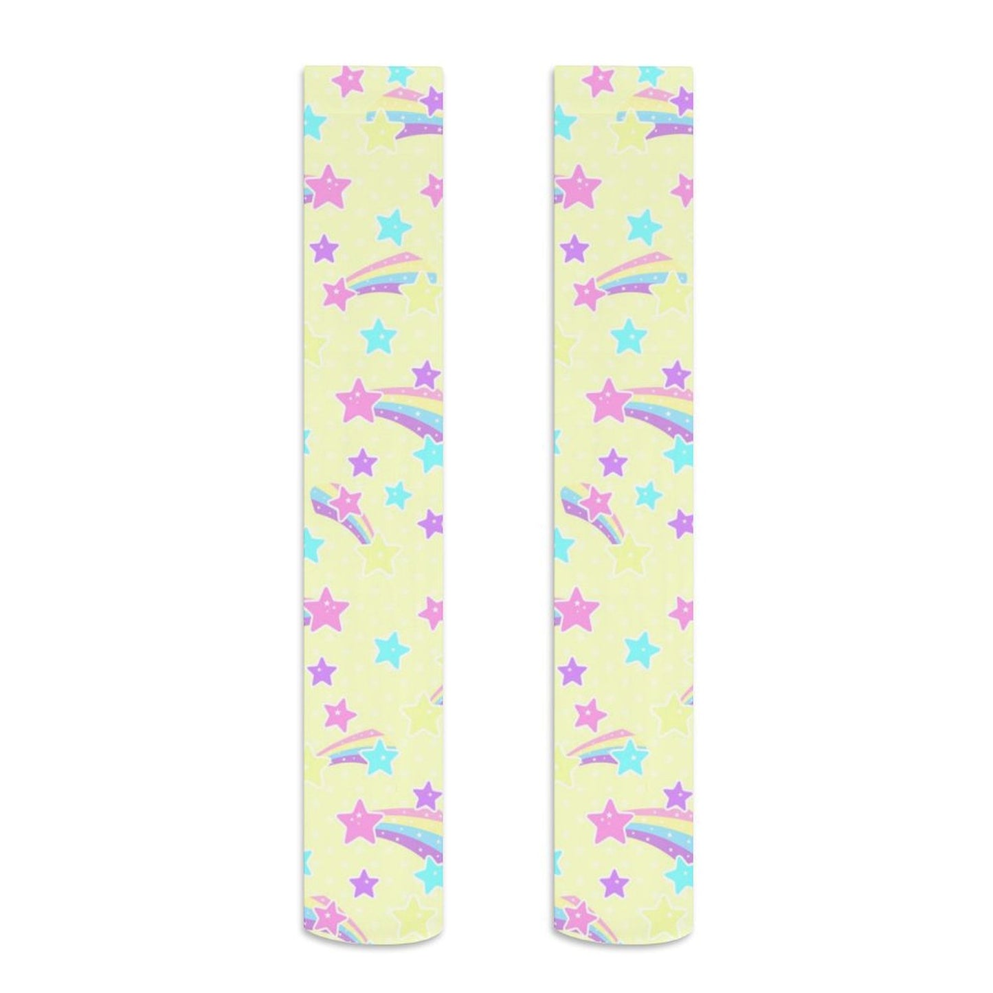 Starry Party Over Knee Stocking Socks (Yellow)