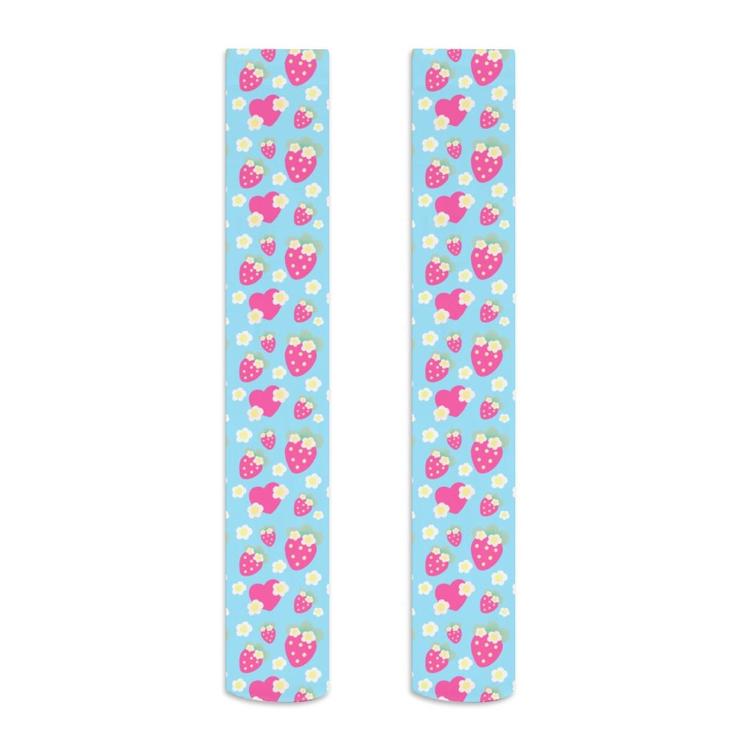 Strawberry Cutie Over Knee Stocking Socks (Fruity Berry Blue)