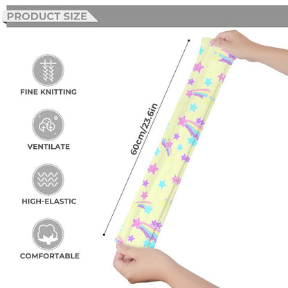 Starry Party Over Knee Stocking Socks (Yellow)