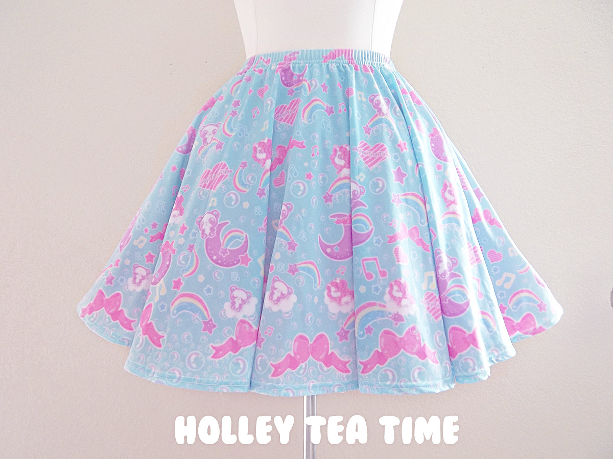 Bubbly Dreams Mini Skater Skirt (Mint)