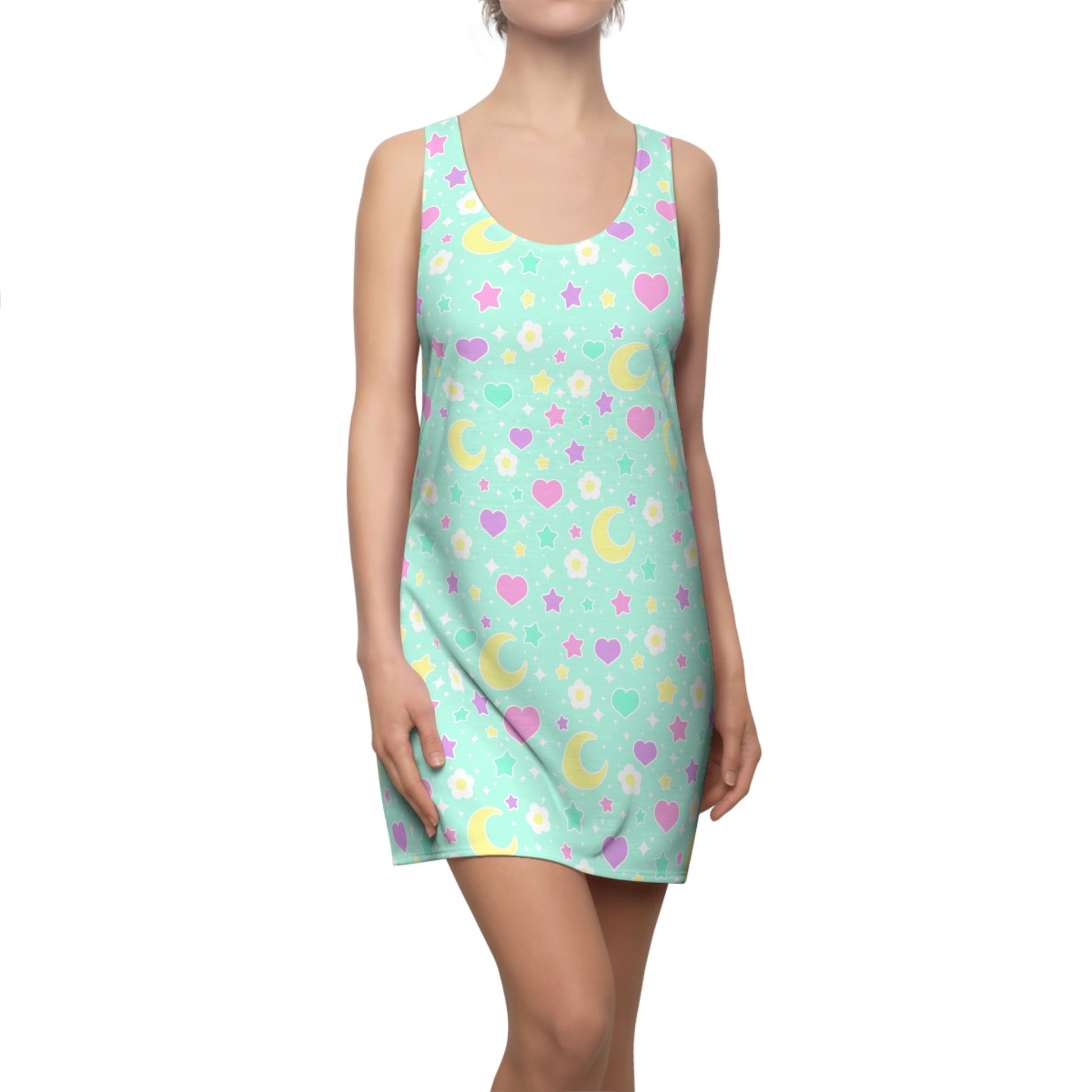 mint green tank top dress mint green two piece dress Mineral Wash Cotton Tank Top Lined Split Skirt 2 piece Set Mint Green / XL / 100%Cotton