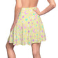 Magical Spring Yellow High Waist Skater Skirt