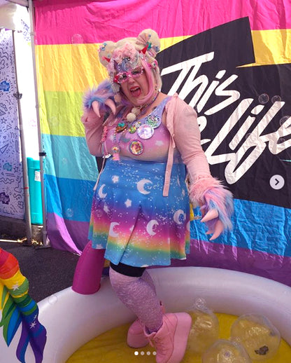 Magical Fairy Time Skater Dress (Rainbow Sunny Day)