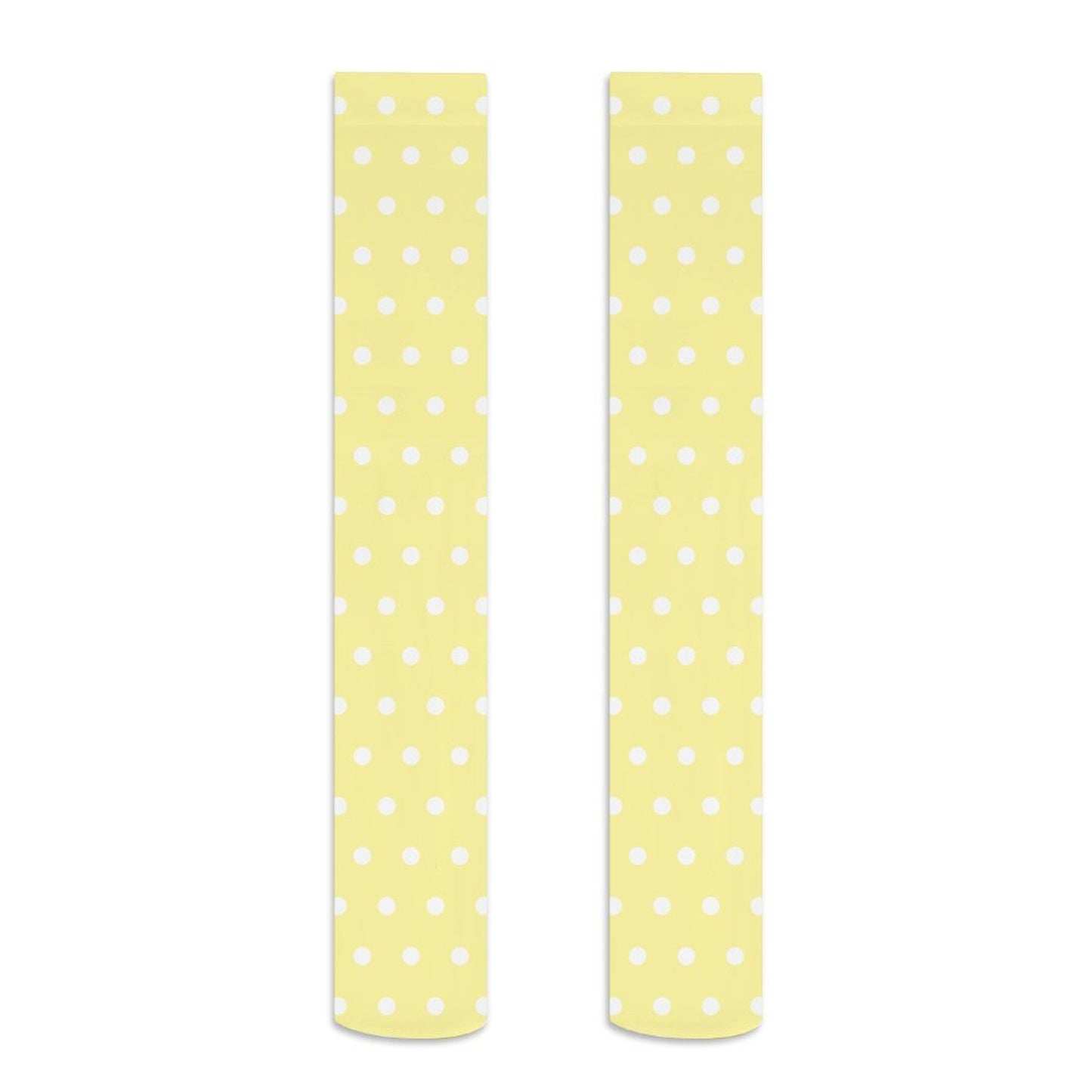 Cute Polka Dots Over Knee Stocking Socks (Yellow)