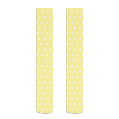 Cute Polka Dots Over Knee Stocking Socks (Yellow)