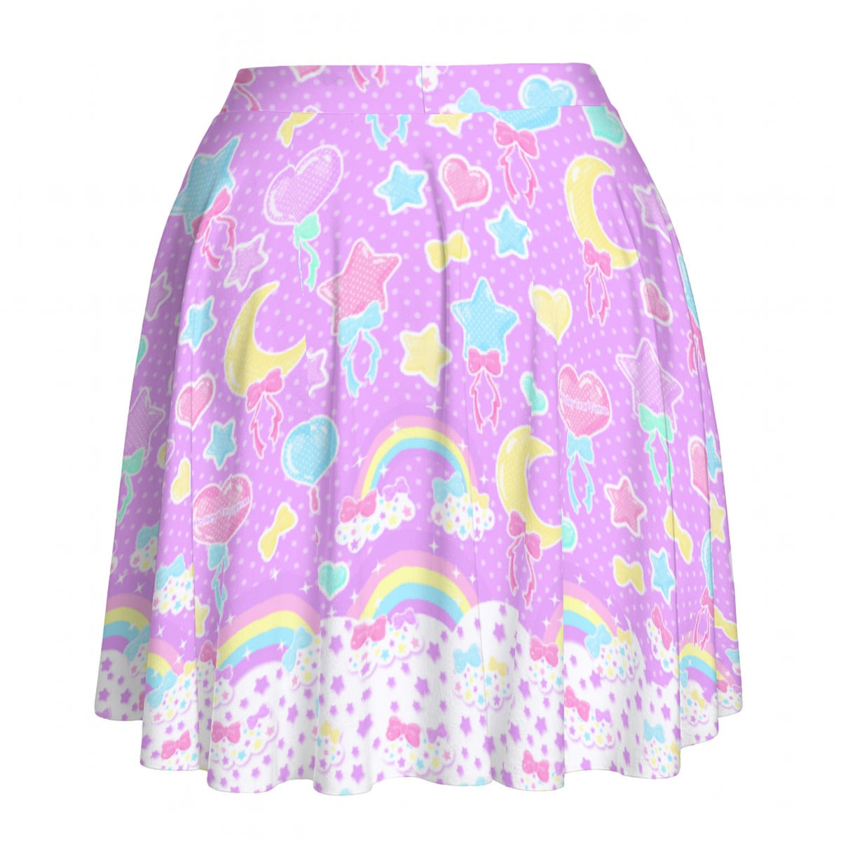 Pastel Party Lavender Skater Skirt