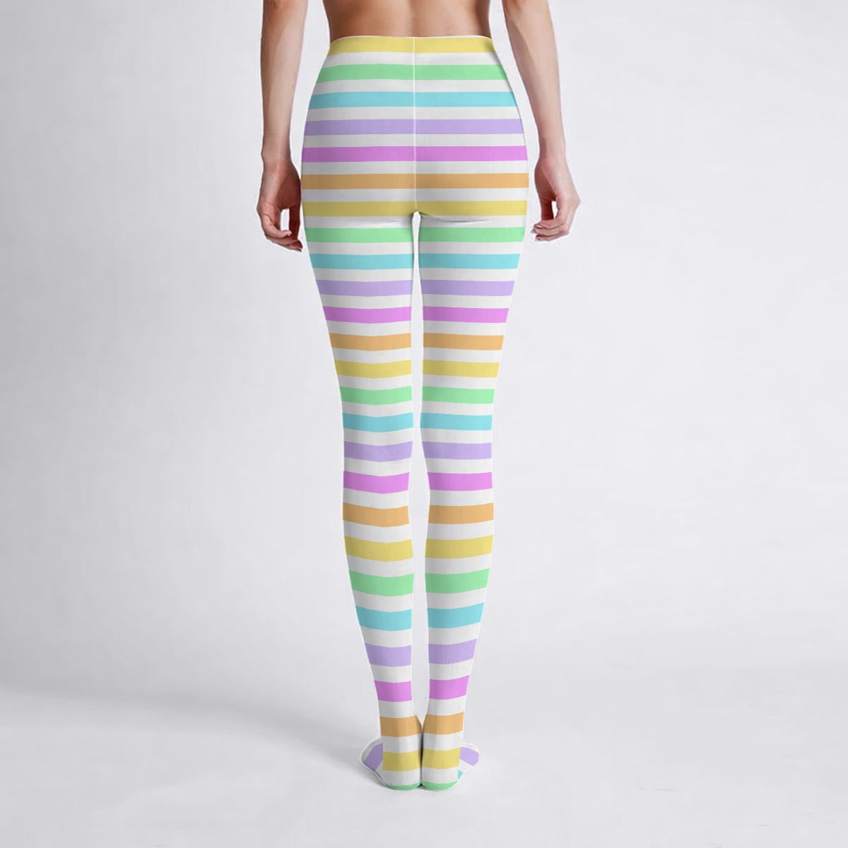 Fruity Rainbow Stretchy Tights (Stripes)