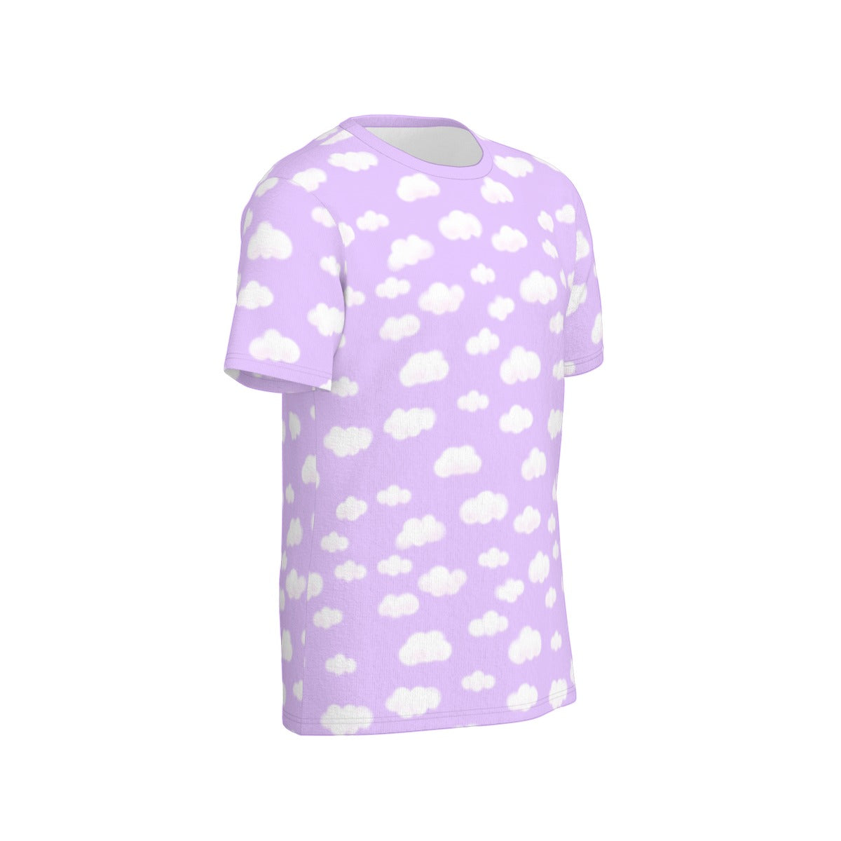 Dreamy Clouds Unisex Cotton T-Shirt (Lilac)