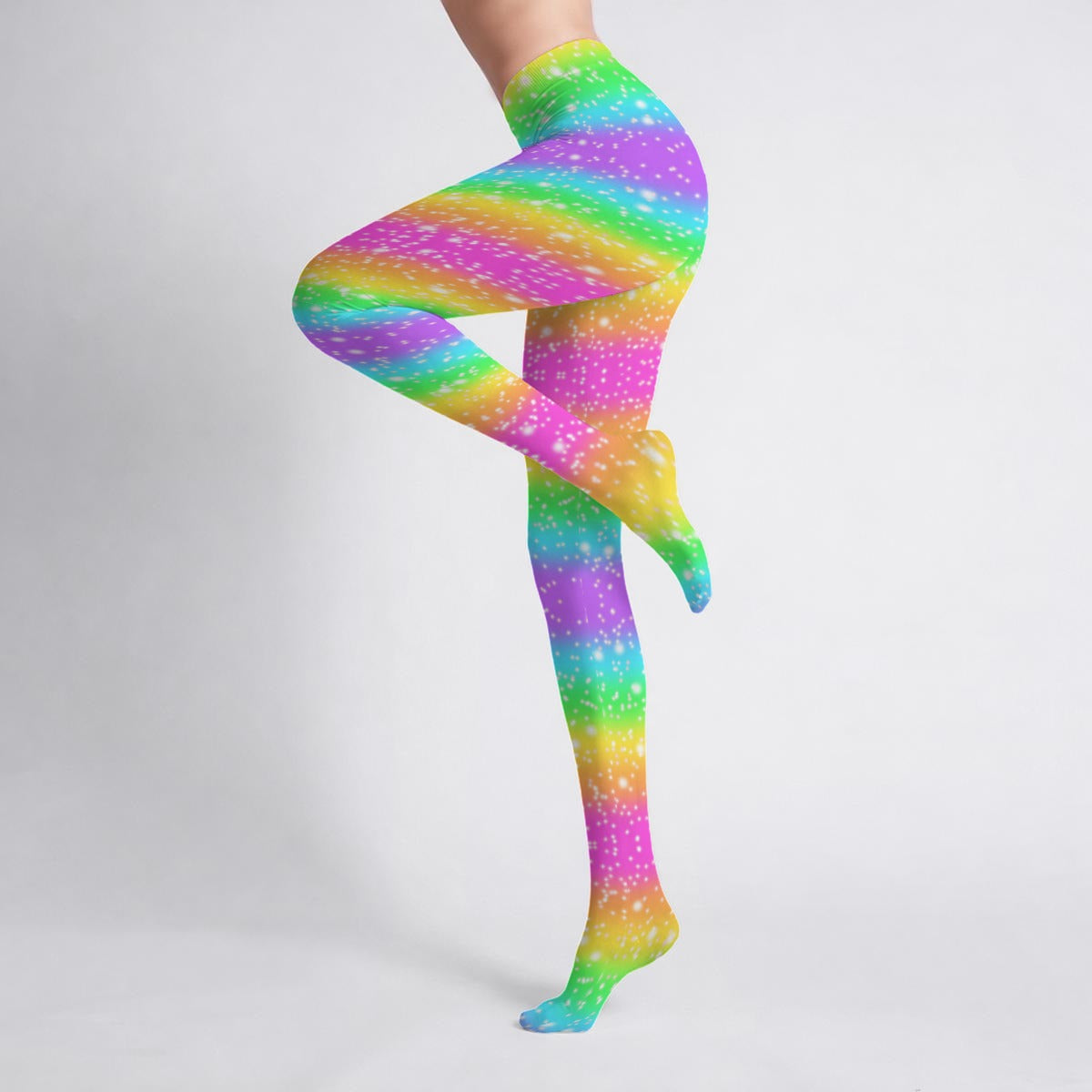 Rainbow Wonderland Stretchy Tights