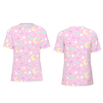 Magical Spring Unisex Cotton T-Shirt (Pink)