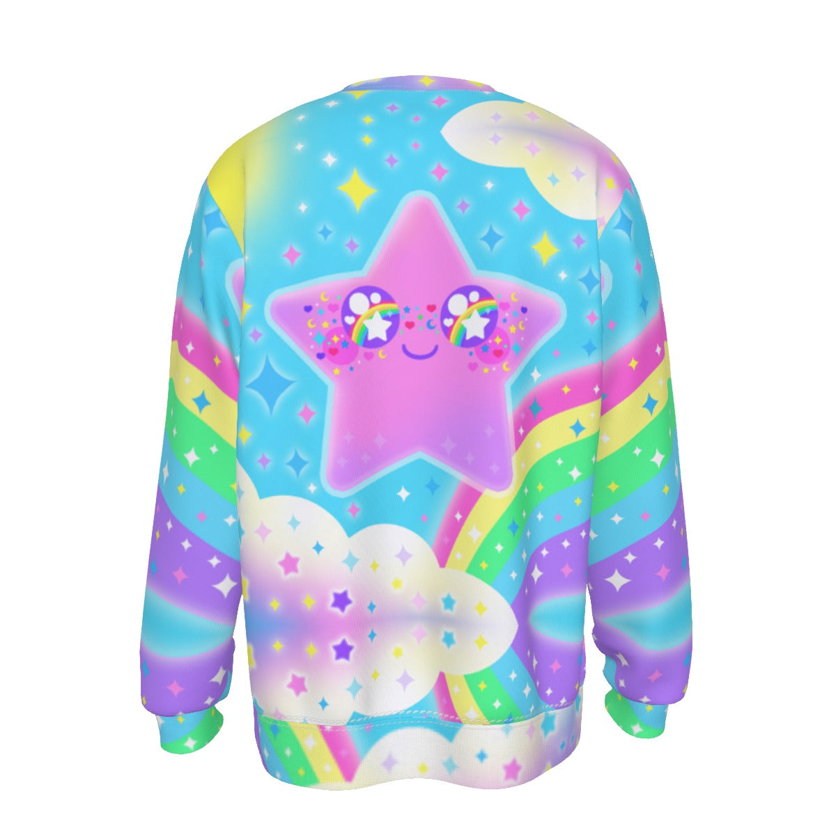 Rainbow Decora Star Men's Sweatshirt