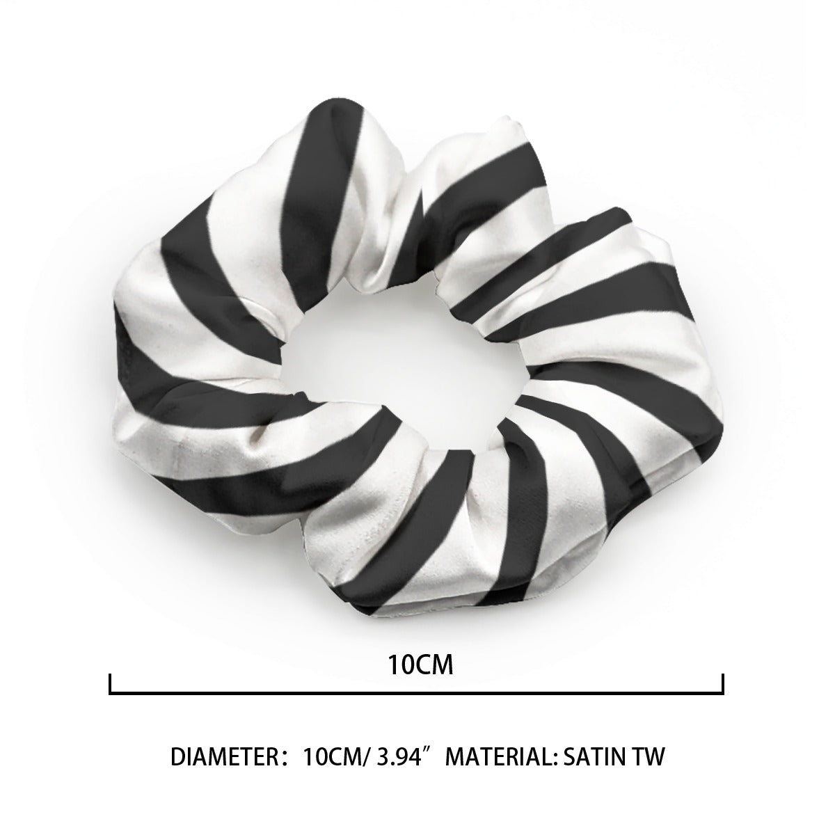 Spooky Stripes Satin Scrunchie