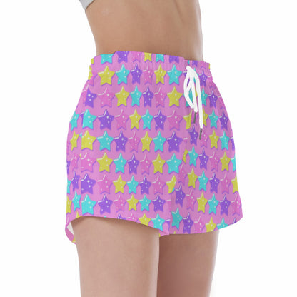 Electric Star Wave Pink Sport Shorts