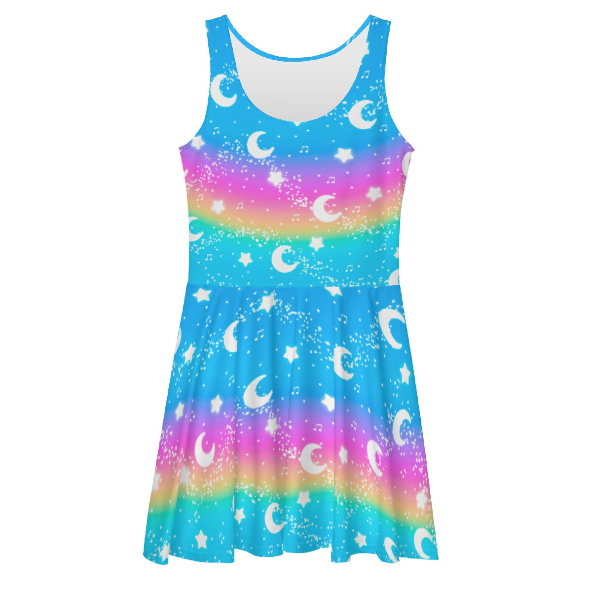 Magical Fairy Time Skater Dress (Rainbow Sunny Day)