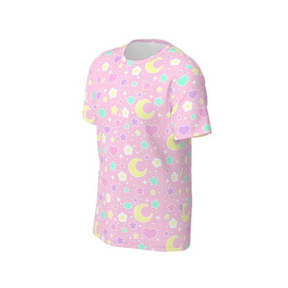 Magical Spring Unisex Cotton T-Shirt (Pink)