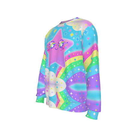 Rainbow Decora Star Men's Sweatshirt