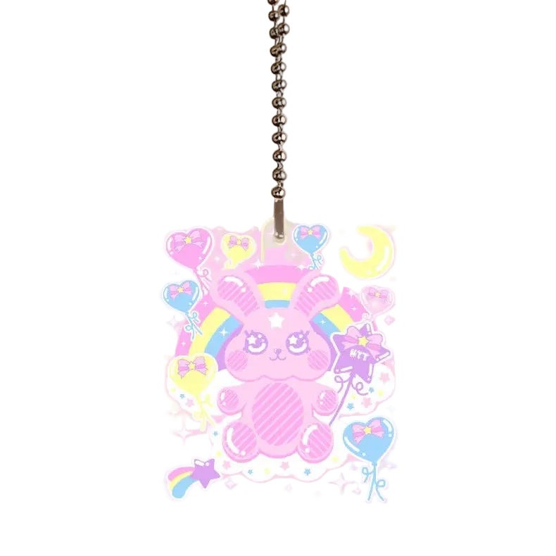 Bubblegum Bunny Acrylic Keychain Single Sided (3 inches)