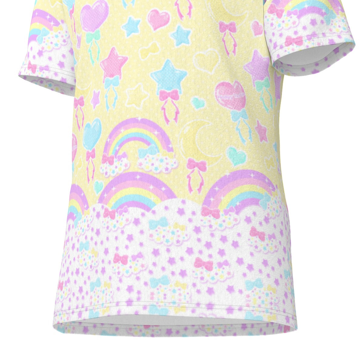 Pastel Party Unisex Cotton T-Shirt (Yellow)