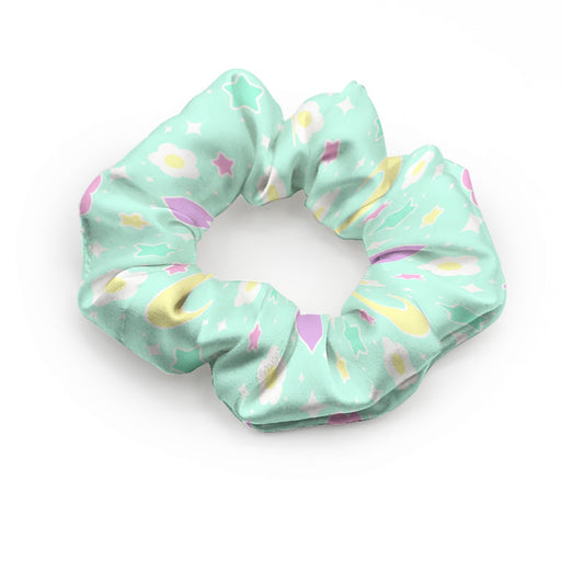 Magical Spring Satin Scrunchie (Mint)