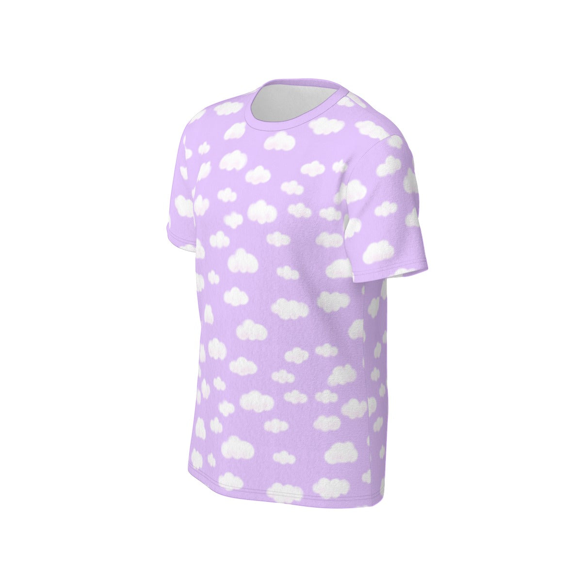 Dreamy Clouds Unisex Cotton T-Shirt (Lilac)